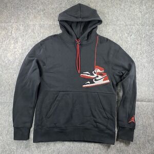 Nike Jordan 1 Retro Holliday Hoodie Men's Small Jumpman Shoe lace CT3457-010